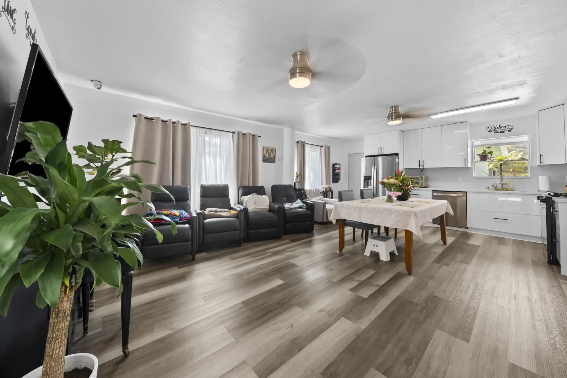 Welcoming living and dining space at My New Home